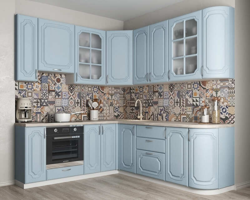 Проект: Угловая кухня «Сканди»